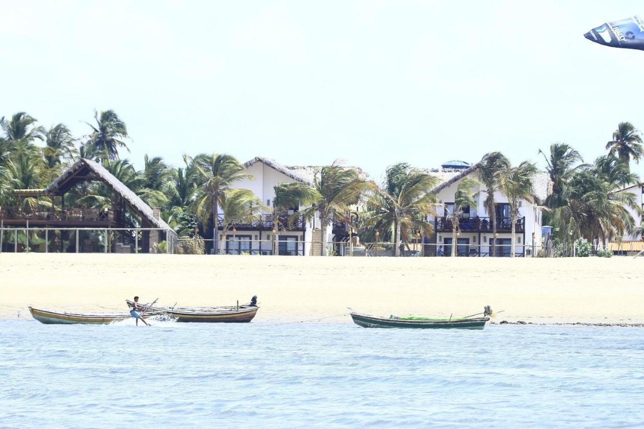 Ap Vila Mar Pé na areia com vista para o mar e piscina Barra Grande  Esterno foto