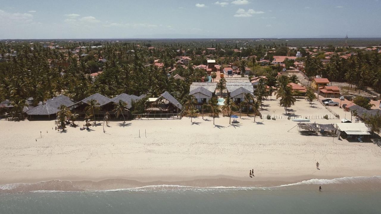 Ap Vila Mar Pé na areia com vista para o mar e piscina Barra Grande  Esterno foto