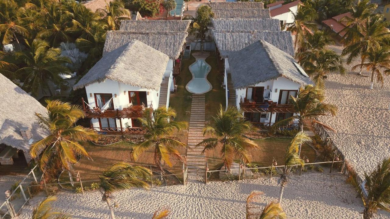Ap Vila Mar Pé na areia com vista para o mar e piscina Barra Grande  Esterno foto