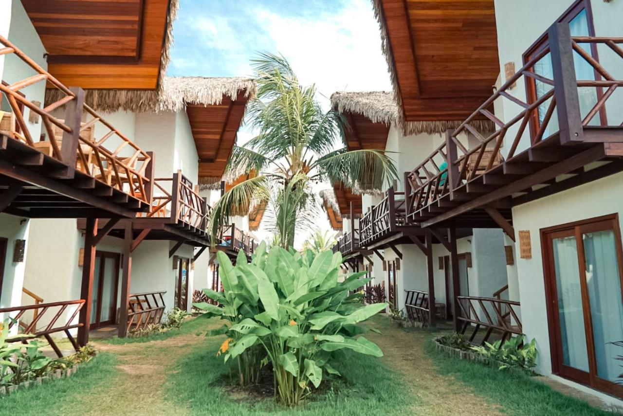 Ap Vila Mar Pé na areia com vista para o mar e piscina Barra Grande  Esterno foto